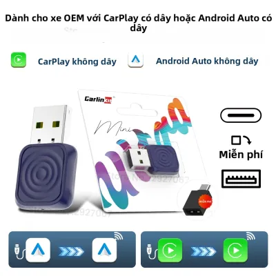 CarlinKit | Bộ Chuyển Đổi CarPlay Không Dây Carlinkit Mini Ultra Hộp Android Auto USB Dongle Cắm Là Chạy Kết Nối Liền Mạch Cho Xe OEM