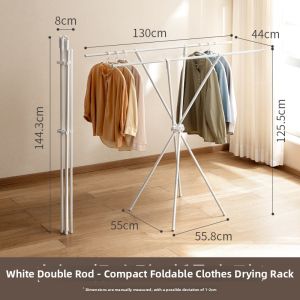 LANJIAOLUO | Foldable Floor-standing Extendable Octopus Clothes Drying Rack