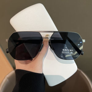 แว่นกันแดดแบบลำลองสำหรับขับรถ แว่นกันแดดแบบหน้ากว้างสำหรับผู้ชาย น้ำหนักเบา ทนทาน ป้องกันรังสียูวี โพลีเอสเตอร์ โพลีคาร์บอเนท