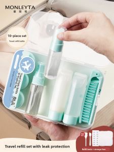 MONLEYTA | Portable Travel Size Sample Spray Bottles For Cosmetics Foundation Lotion Perfume Mini Bathroom Kit Manleyta Brand