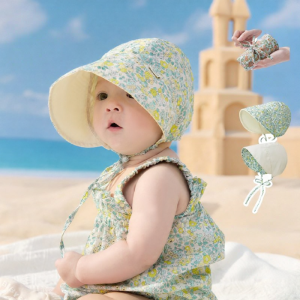 Kocotree | Sun Protection 100 Xinjiang Cotton Big Brim Baby Hat