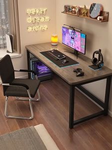 (Ready stock)Home Computer desk Gaming Table Modern Simple Rental House Bedroom Student Study DeskMeja 书桌 电脑桌