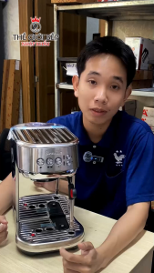 Máy Pha Cà Phê Bán Tự Động Breville BES500BSS – Nút Điều Khiển Cơ Học - Áp Suất 15 Bar - Công Suất 1600W - Dung Tích 1.9L – Thép Không Gỉ Cao Cấp - Vòi Tạo Hơi Tiện Lợi