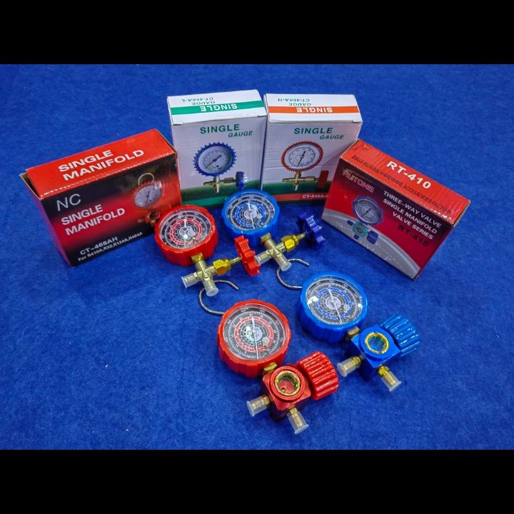 3ft A/C Diagnostic Manifold Gauge Set | Car Air Conditioning Service Tool Kit For Charging & Testing 6 thumbnail image