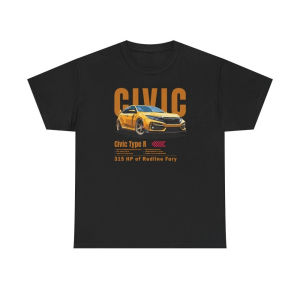 Honda | Honda Mens and Womens T-shirt Summer Brand Tee Honda Civic Type R Short-sleeved Spring and Autumn New Motorcycle Cycling Top