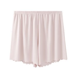 miiow | MiiOW Womens Seamless Safety Pants Summer Ice Silk Loose Sleep Shorts High Waist Antibacterial Flat Angle Briefs Outerwear