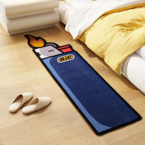 VIKAMA Blue Cartoon Salted Fish Carpet Soft And Washable Home Decor Suitable For Rooms Bedrooms Entrances And Kitchens