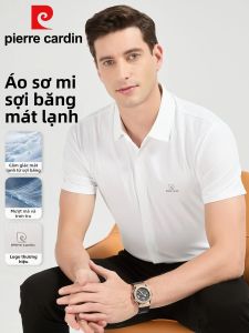 Pierre Cardin | Áo Thun Dệt Bằng Lụa Băng Nam Tay Ngắn