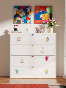 White Steel 6-Drawer Cabinet