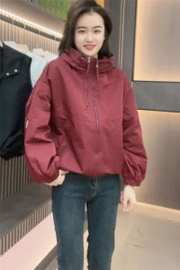 SHIMO | Womens Short-Sleeved Lightweight Hooded Coat