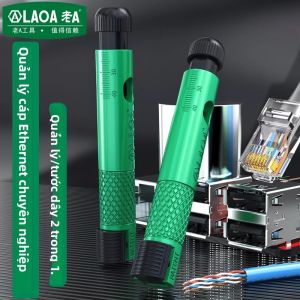 LAOA Chuyên Nghiệp Bút-Phong Cách Cáp & Bộ Chia Combo Cho CAT5e/CAT6/CAT7 Cáp Mạng Điện Đa Năng Kìm