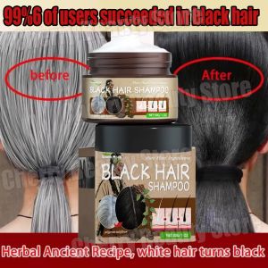 EELHOE | Natural Gray White Hair Treatment Shampoo White To Black Anti Gray Hair Dye Anti Loss Nourish Hair Care Products for Men Women