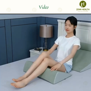 4 in 1Bed Curve Wedge Cushion Pillow Backrest & Leg Support Sleeping Pillow & Removable Cover