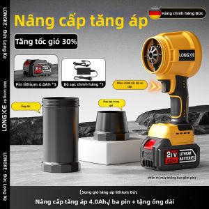 LONGKE | Máy Thổi Bụi Cầm Tay Công Suất Cao Dùng Pin Li-ion