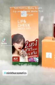 Son Kem Baby Bright Lip and Cheek Matte Tint Thái Lan