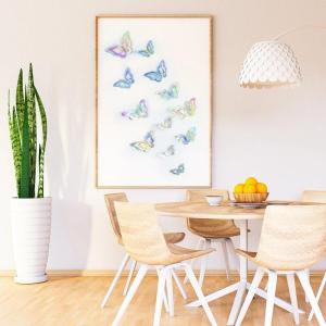 12Pcs 3D Hollow Butterfly Wall Stickers Gold Rose Silver Butterflies Art Decals For Kids Bedroom Living Room Birthday Home Decor