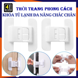 1 Khóa Tủ Lạnh  Khóa Chặn Tủ  Chốt Cài Cố Định Cửa Tủ Bảo Vệ An Toàn Ngăn Bé Tự Ý Mở Cửa Đa Năng / Khóa Tủ Quần Áo Cho Bé - Chốt Chặn Cửa Chốt An Toàn Khóa Cài Ngăn Kéo Tủ Đồ