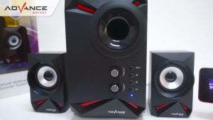 SPEAKER AKTIF 2.1 MULTIMEDIA ADVANCE CLEON M180BT Bentuknya Modern Bass nya Mantap Support Bluetooth TF FM USB RMS 45W