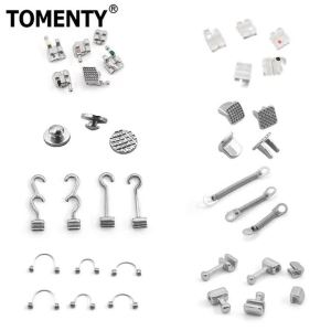 10pcs Dental Sliding Crimpable Hooks Long Right/Left Dental Orthodontic Hook Dental Crimpable Hook Fixed On Archwire Bracket