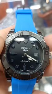 Jam Tangan Pria Se!ko 5 Analog Sports Karet Rubber Model Terbaru Mewah Fashion Cowok Kekinian Keren Elegan
