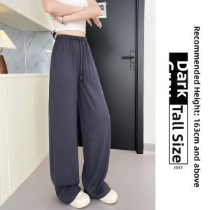 XIANYIJIAO | Navy Blue Loose Fit Flax Culottes
