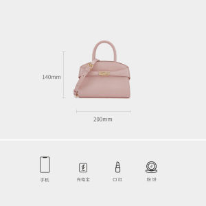 Elle Womens Mini Leather Crossbody Handbag Fashionable Commuter Handheld Bag Casual Chic Style Small Size Shoulder Bag