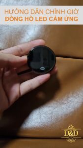 Đồng hồ LED cảm ứng gắn ô tô xe máy xe đạp