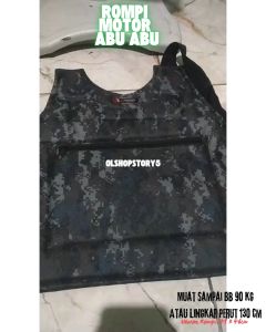 Rompi Motor Keren Pelindung Dada Anti Angin Cocok Untuk Bikers Abu-abu