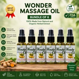 BUNDLE OF 6 WONDER MASSAGE OIL 40ml 6 pcs 100%NAtural and Organic