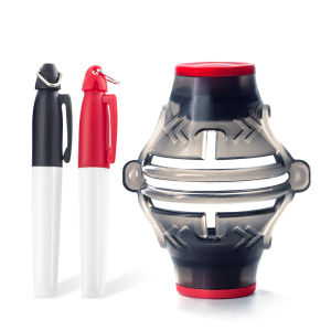 Golf Ball Liner Template Alignment Golf Putting Marking Golf Ball Line Marker 360 Degree With 2 Marker Pen Drawing Accessories