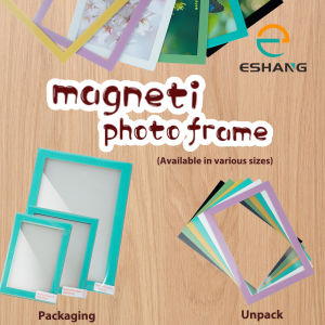 ESHANG 6 Color Magnetic Photo Frames Polaroid Size 3.4x2.1/4x6/3.4x2.8 Inch Perfect Gift for Friends & Family