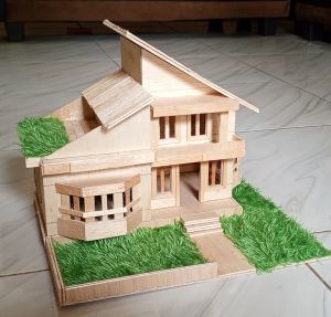 miniatur rumah model 3