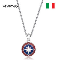 brosway | Fashion Compass Titanium Steel Necklace Pendant