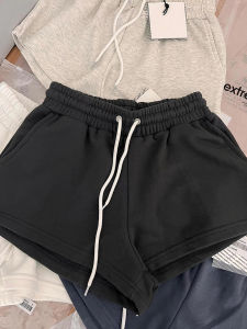 New 2025 High Waist Loose Fit Solid Color Sport Shorts Spicy Girls Basic Sweatpants Womens Fashion Casual Pants