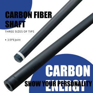 Zokue Carbon Fiber Shaft with 3/8*8 Pin Joint 10.5mm/11.5/12.5mm Tip Professional Carbon Shaft for Pool Cue Stick