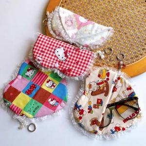 Bandai | Sunglasses Storage Bag Pendant Beach Lace Fabric Portable Storage Bag Hanging Decoration Buckle Gift For Friends