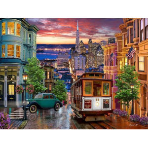 Digital Oil Painting City Landscpae By Numbers on Canvas Home Decor for Living Room Bedroom Handmade Gift