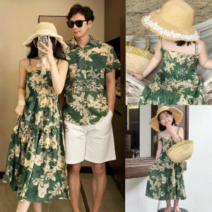 Beach Vacation Hawaiian Shirt Loose Retro Hong Style Snowflake Mom Son Shirt Family Three Members Summer Moisture Wicking Cool Feeling Ultra Light V Neck