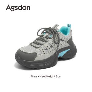 Agsdon | Breathable Lightweight Ladies Thick Sole Dad Shoes