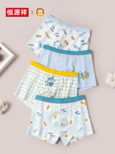 Hengyuanxiang Pure Cotton Boys Underwear Elastic Waist Briefs Summer Thin Angle Pants Childrens Innerwear Comfortable Soft Cotton