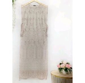 Cardigan long vest tule/outer brukat premium/outer rompi premium motif random