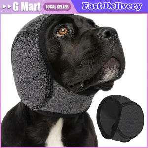 Noise Reduction Dog Ear Covers Hearing Protection Adjustable Dog Calming Earmuff Anti-noise Waterproof Pet Ear Muffs Thunder Comfortable Quiet Head Cover Calming Head Wrap Suitable for Bathing Grooming Thunder Fireworks - Durable Pet Supplies