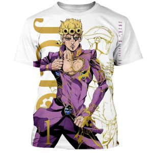 2024 New Jojo Bizarre Adventure T-Shirts Anime Manga 3D Print Streetwear Men and Women Fashion Oversized Kids Tees Tops Clothing