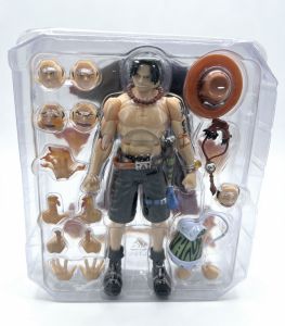 Bandai | Bandai SHF One Piece Fire Fist Ace Action Figure - Collectible Model Toy Doll Ornament for Birthday Gift