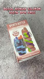 Avvic Botol Minum Lipat Silikon Telescopic Silicone Water Bottle 500ml