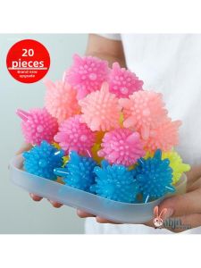 HUIYANGXU | Anti-tangle Magic Stain Removal Laundry Ball 20pcs