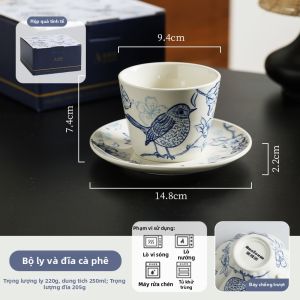 SHELI | Tách Sứ Elegance cho Sữa Latte và Nước