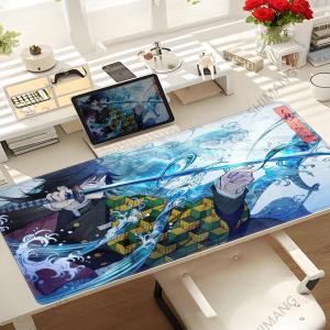 Bandai | Japanese Demon Slayer: Kimetsu No Yaiba Tanjiro Mouse Mat Gaming Accessories Anime Mousepad Company Mausepad Gamer Office Desks