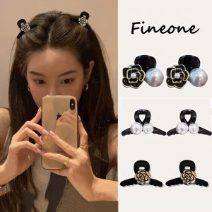 1PC Hàn Quốc tinh tế ngọc trai nhỏ Rhinestone Camellia Kẹp Tóc cô gái ý nghĩa cao hoa kẹp tóc ngắn Phụ kiện tóc cho phụ nữ Mũ