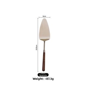 Rustic Stainless Steel Walnut Wood Kitchen Utensils